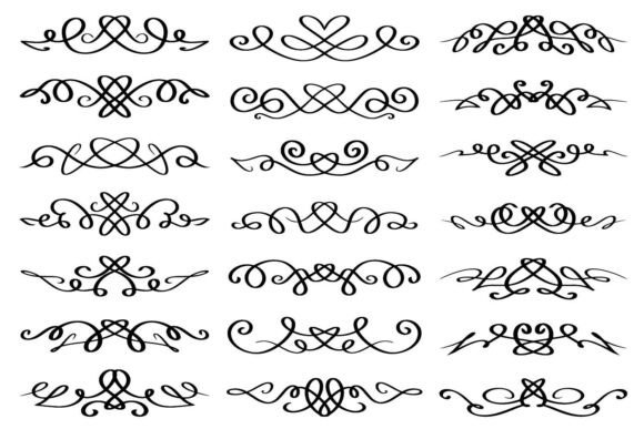 Abstract Calligraphic Graphics & Illustrations