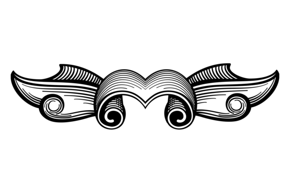 Antique Floral Scroll: Premium Graphics & Illustrations