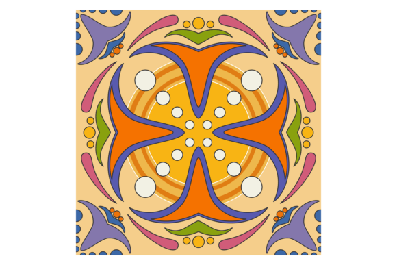 Colorful Tile Pattern: Graphics and Illustrations
