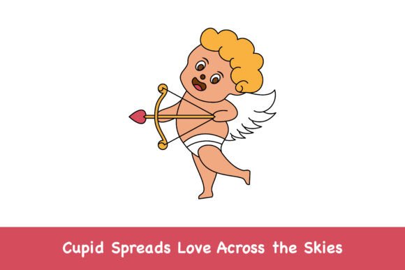 Cupid Spreads Love: Graphics & Illustrations
