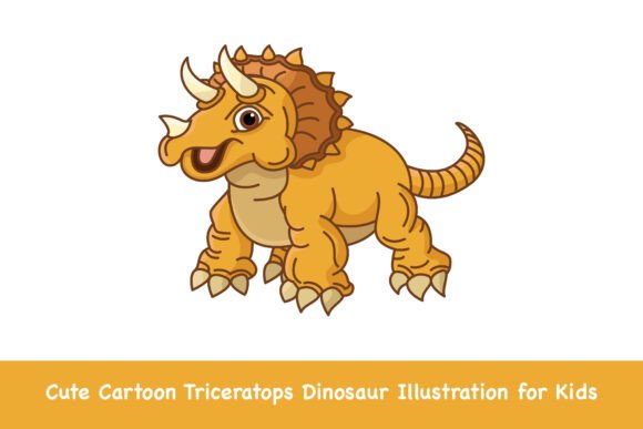 Cute Cartoon Triceratops Dinosaur: A Designer’s Review