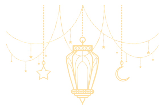 Golden Lantern Hanging: Festive Graphics & Illustrations