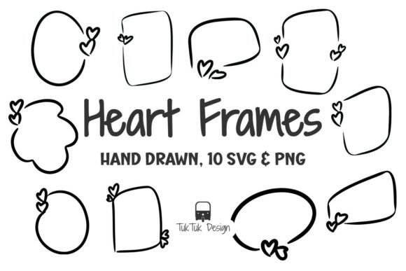 Heart Textbox Frame: Vintage Graphics & Illustrations