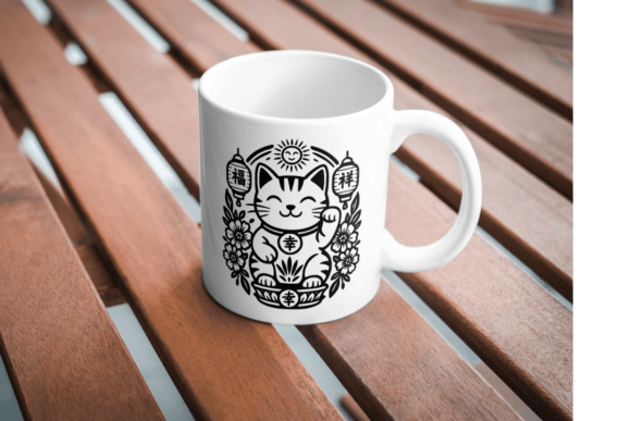 Lucky Cat SVG: Asian Graphics & Illustrations
