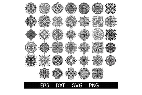 Mandala Silhouettes Set 8: Graphics & Illustrations