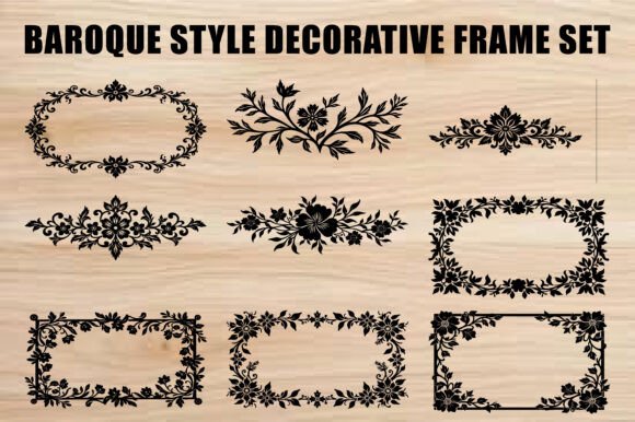 Ornate Vintage Frame Collection: Graphics & Illustrations