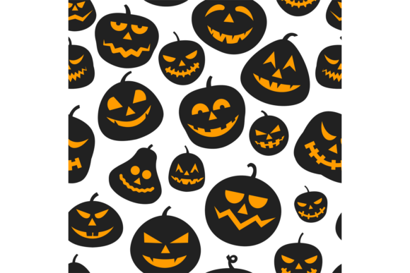 Pumpkin Halloween Pattern: Graphics & Illustrations