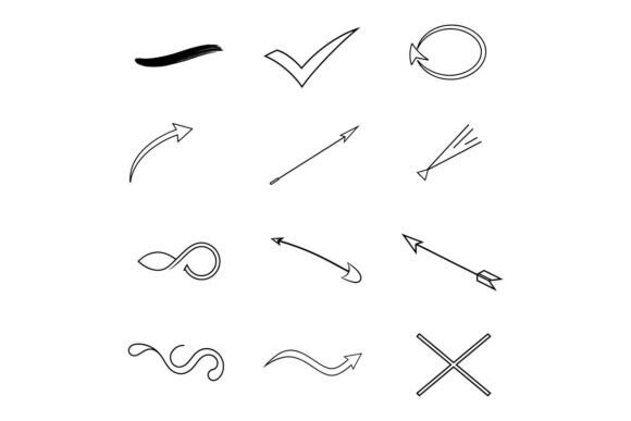 Review: Hand Drawn Marker Simple Elements Set