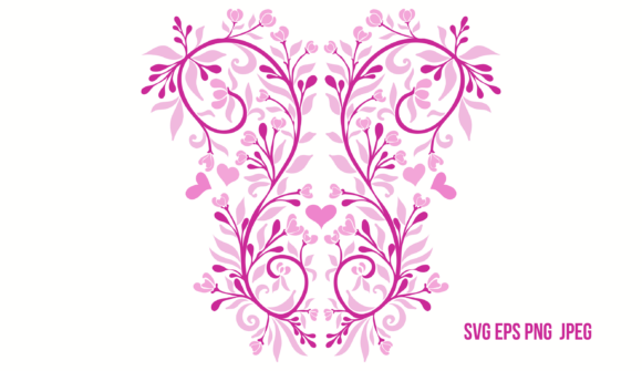 Romantic Pink Branches: Graphics & Illustrations