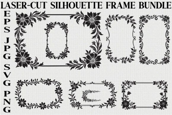 Vintage Laser Cut Frame: Graphics & Illustrations