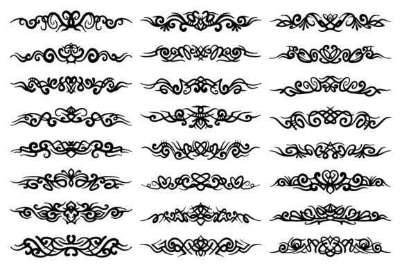 Vintage Ornaments & Text Dividers: Graphics and Illustrations